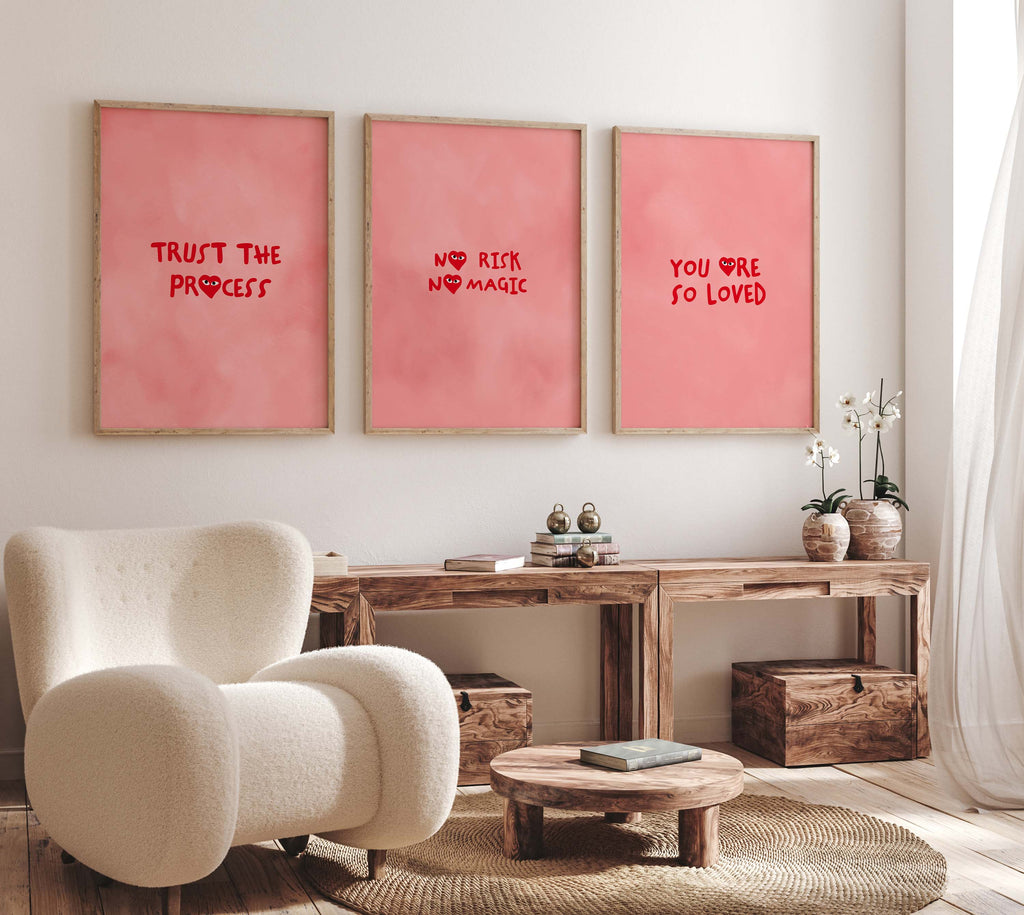 Trust The Process Poster · Geschenkidee · Minimalistisches Motivational Style Design · Urban Kunst · Moderne Wanddeko · Print ohne Rahmen