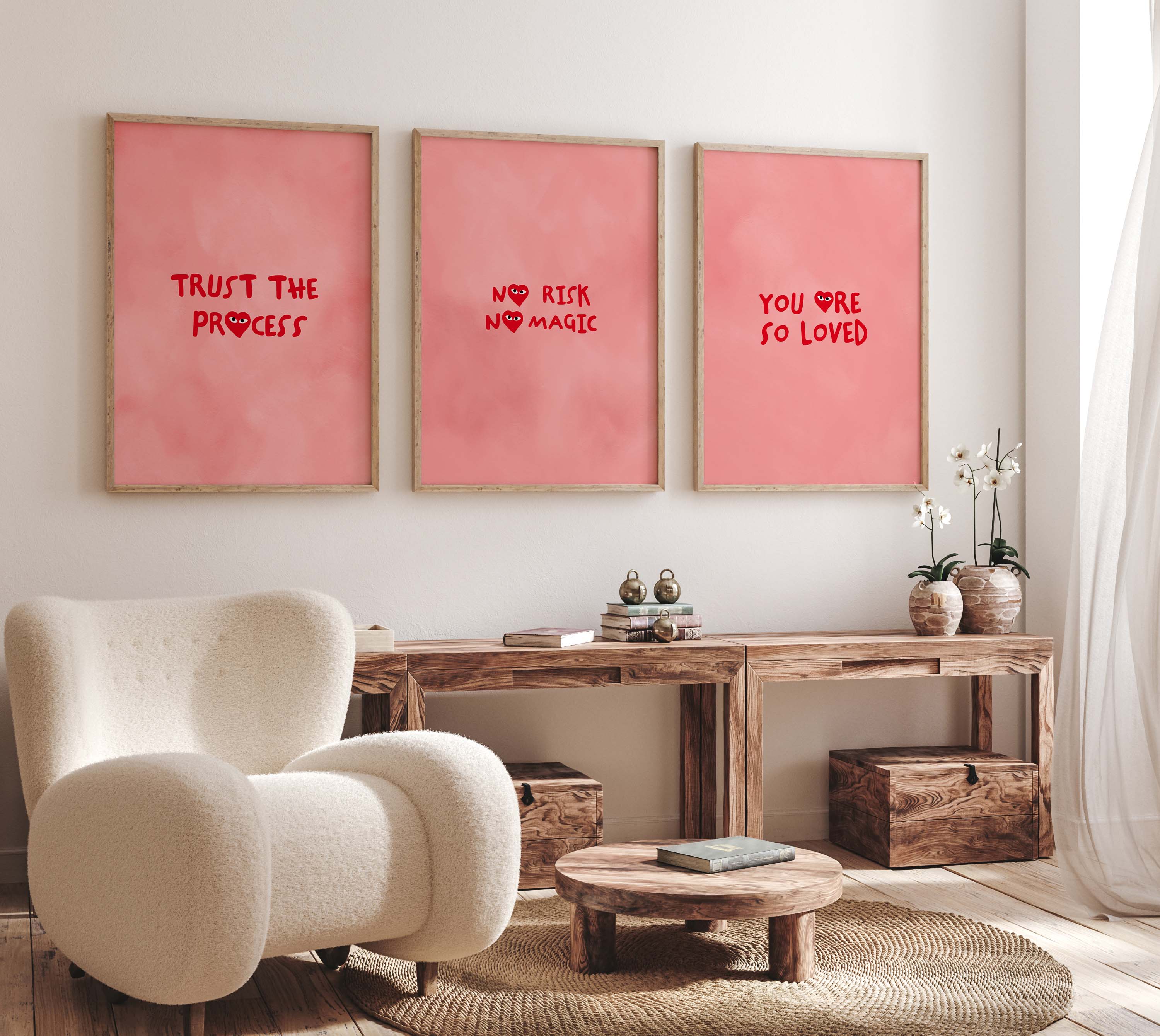 Trust The Process Poster · Geschenkidee · Minimalistisches Motivational Style Design · Urban Kunst · Moderne Wanddeko · Print ohne Rahmen