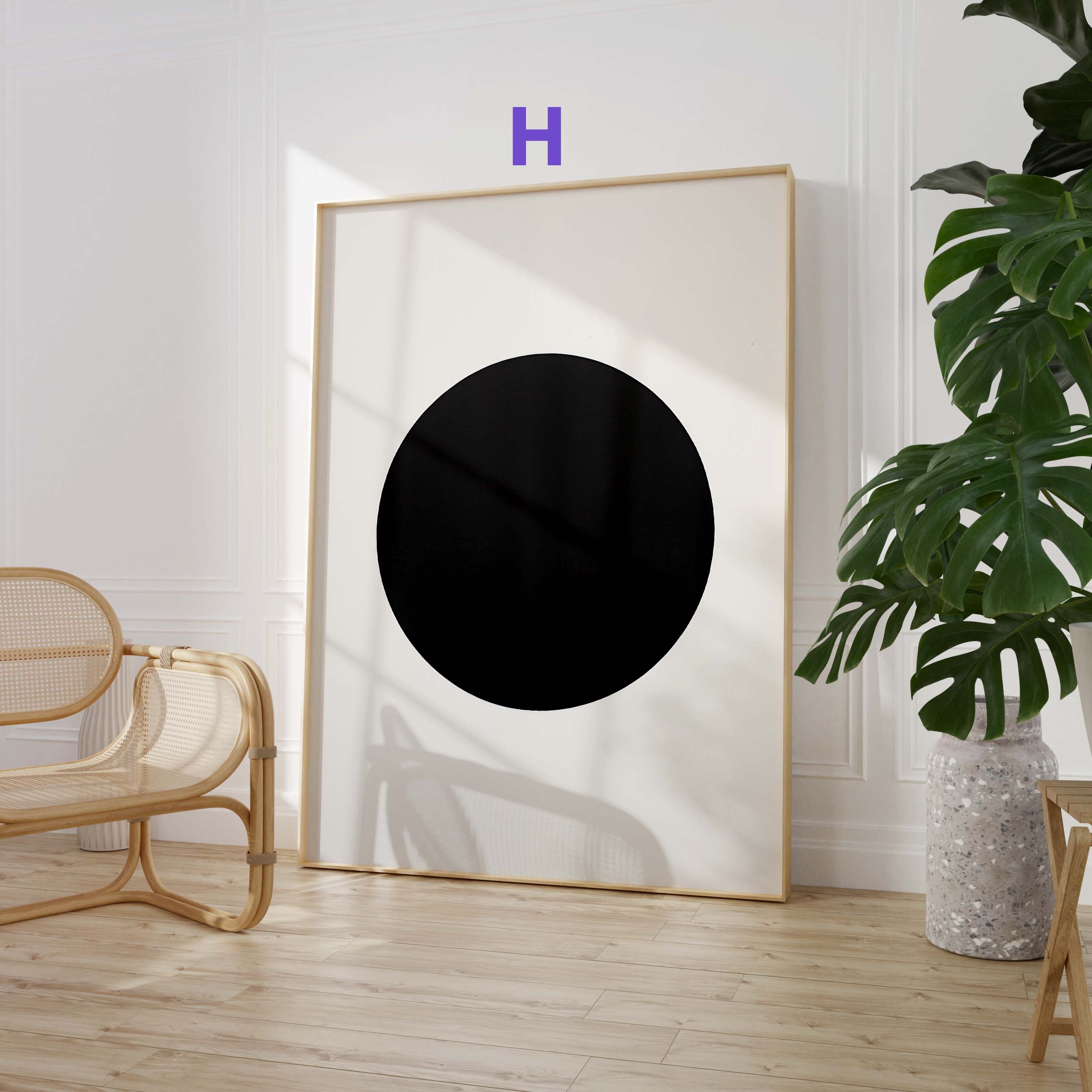 Geometrische Abstrakte Poster · Geschenkidee · Moderne Schwarz Beige Wandkunst mit Minimalistischem Design · Print ohne Rahmen